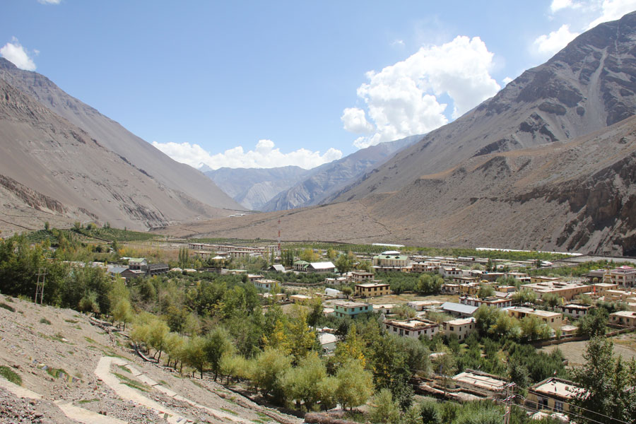 Le petit village de Tabo. Tabo, Himachal Pradesh
